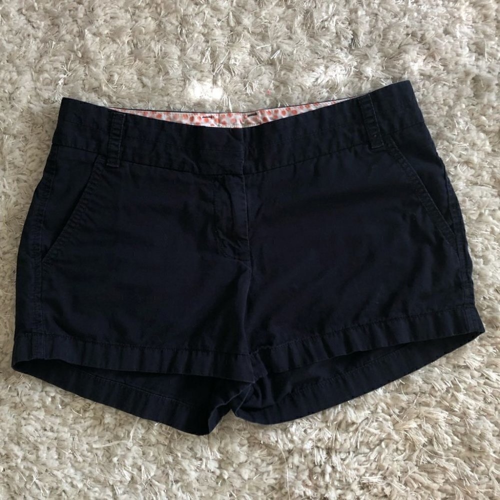 J.Crew Factory Navy Chino Broken-In Shorts